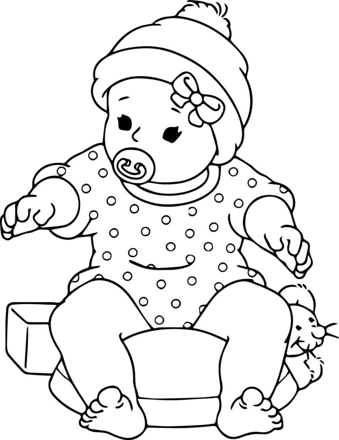nyomtatható kép egy babáról