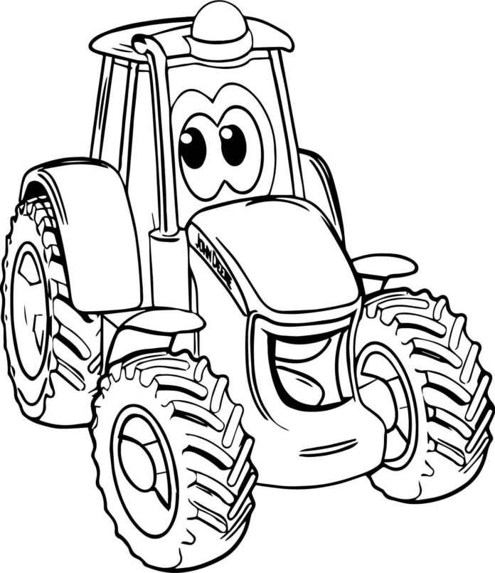 image imprimable du tracteur