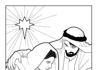 Jesus und Maria druckbares Bild