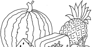 immagine stampabile dell'ananas