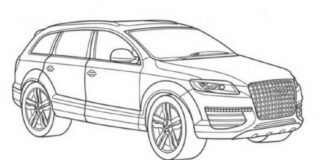Audi q7 bild som kan skrivas ut