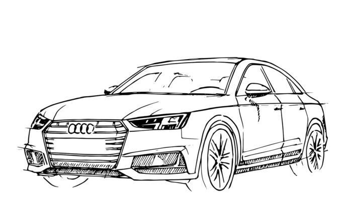 Audi rs6 bild som kan skrivas ut