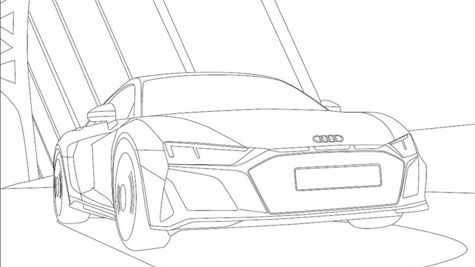 Раскраска Audi rs7