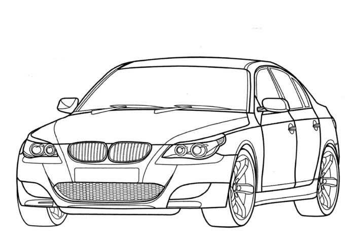 bmw e60 image imprimable