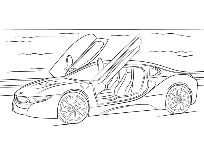 bmw i8 printable picture
