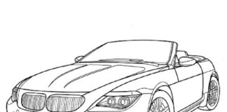 bmw m6 image imprimable