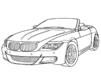 bmw m6 printable picture