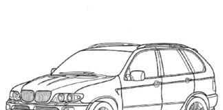 bmw x5 printable picture