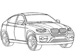 bmw x6 printable picture