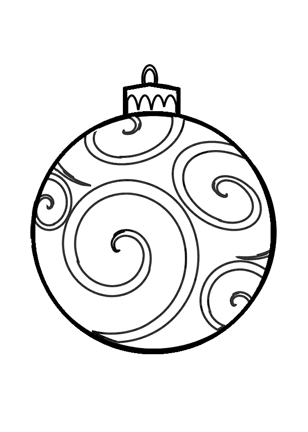 Big bauble printable picture
