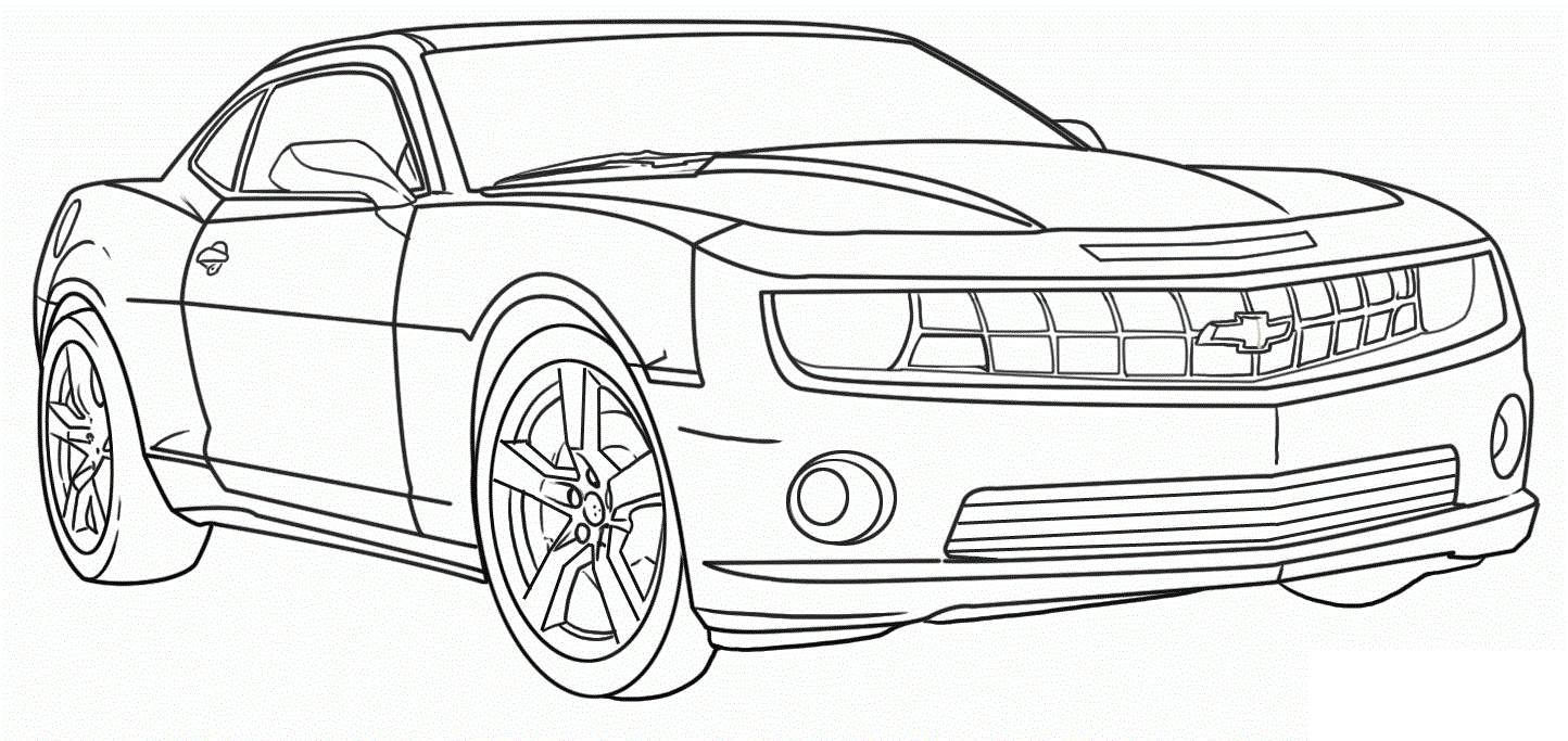 Chevrolet Camaro coloring book to print and online