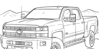 chevrolet pick up picture to print