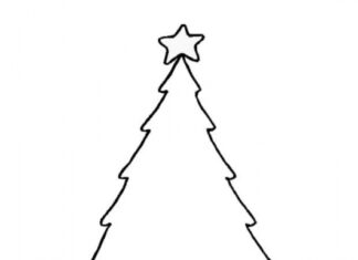 Decorare l'albero di Natale immagine stampabile