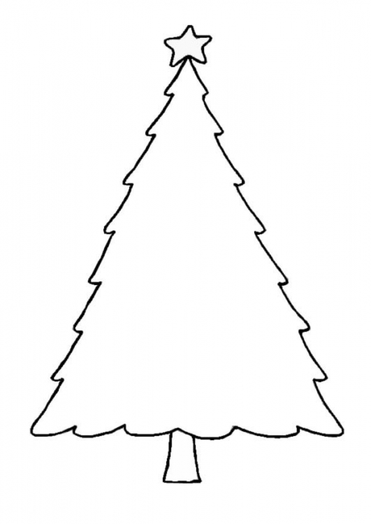 Pynt juletræet udskrivbart billede