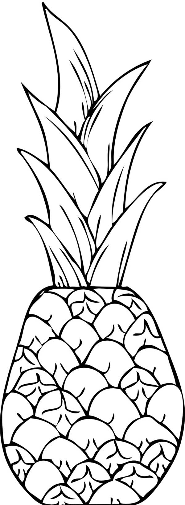 obrázek ananasu k tisku