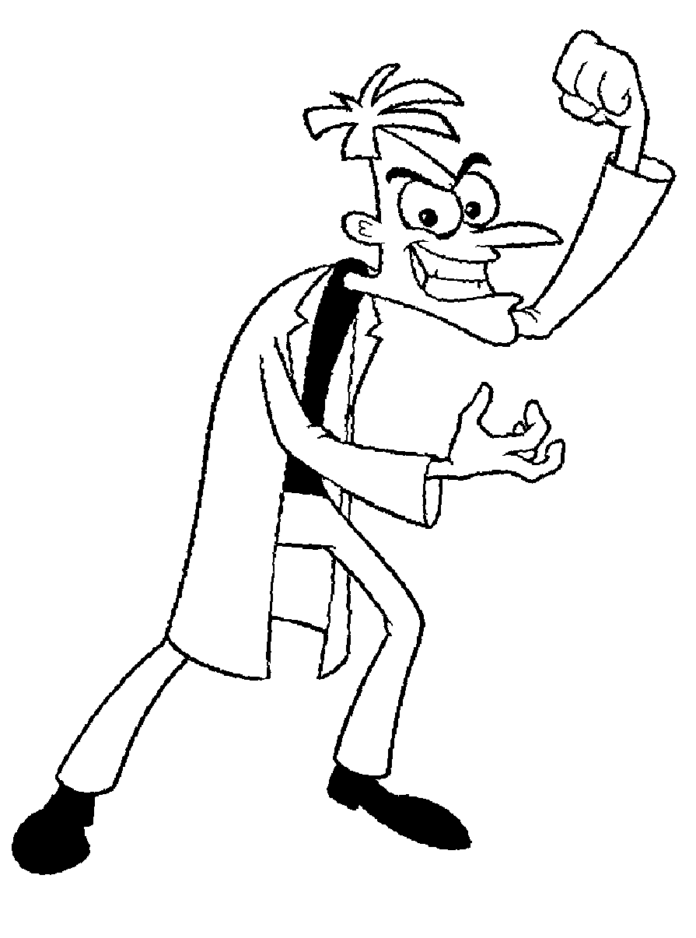 doctor of fineasz and ferb printable picture