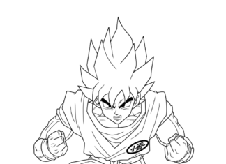 Dragon Ball Goku bild som kan skrivas ut