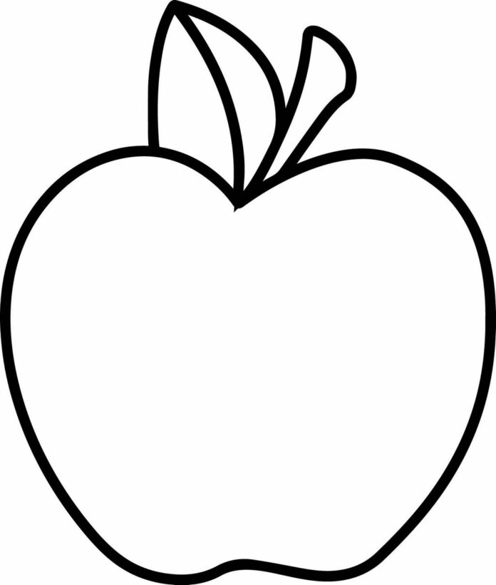 veľké jablko obrázok na vytlačenie