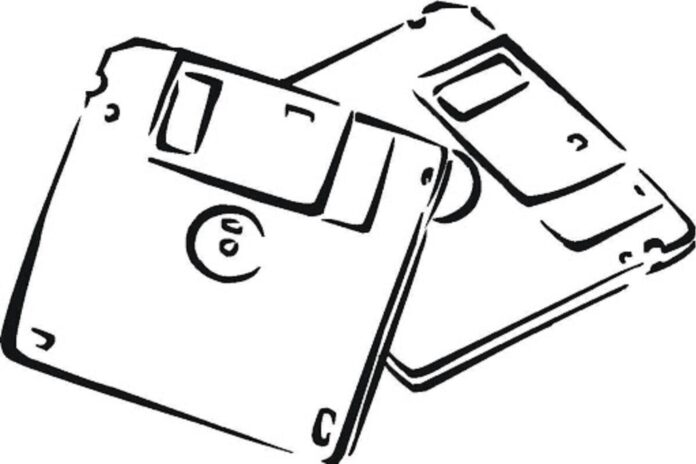 obraz diskety na tlač