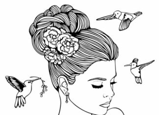 Wedding hairstyle kok picture to print