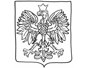 Lengyelország emblémája kép nyomtatáshoz
