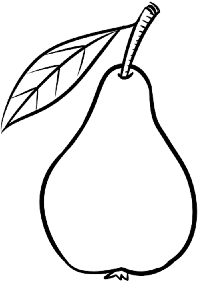 printable picture of a pear