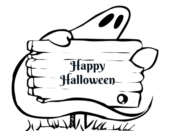 imagen del fantasma de halloween para imprimir