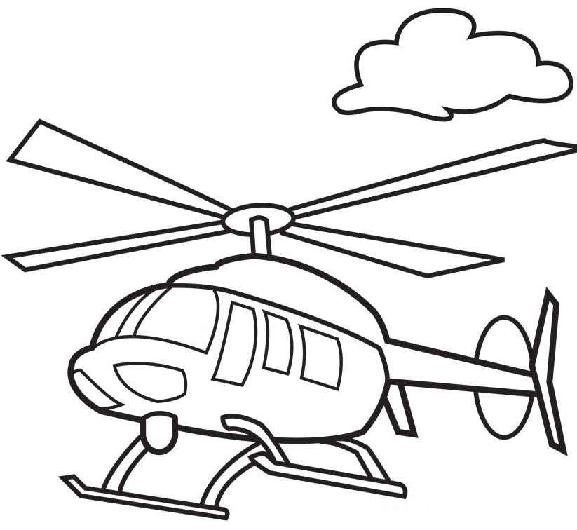 helikopter policyjny obrazek do drukowania