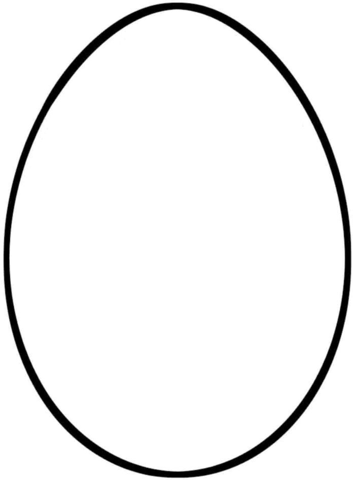 Draw patterns on an Easter egg printable picture