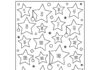 Calendario de Adviento con imagen de estrellas para imprimir