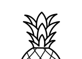 kluster ananas som kan skrivas ut bild