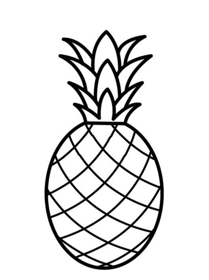 klaszter ananász nyomtatható kép