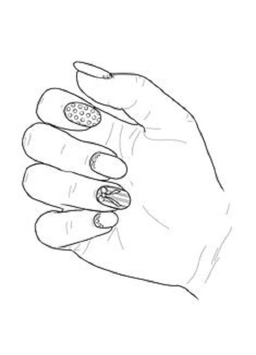 Designs on short nails printable picture