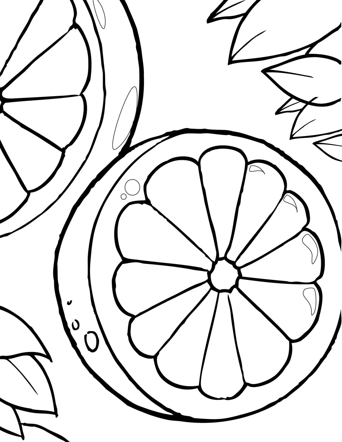 Lemon Halves coloring book to print and online