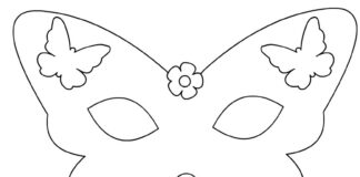 Butterfly Mask Printable Picture
