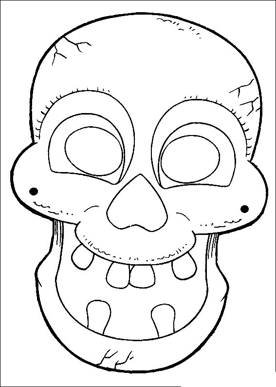 Desenho para impressão do esqueleto sem dentes