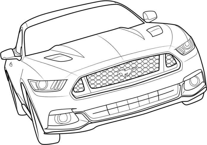ord mustang picture to print