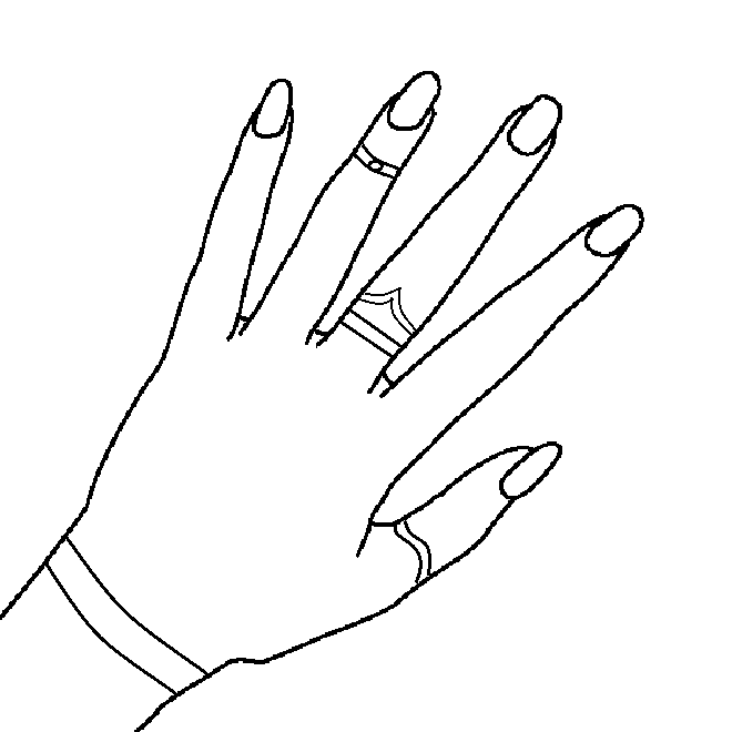 Short nails printable picture