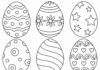 uova di Pasqua immagine stampabile