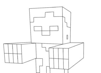 minecraft karakter nyomtatható kép