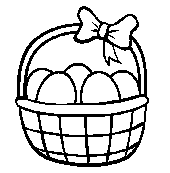 Easter basket printable picture
