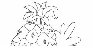 řezaný ananas obrázek k vytištění