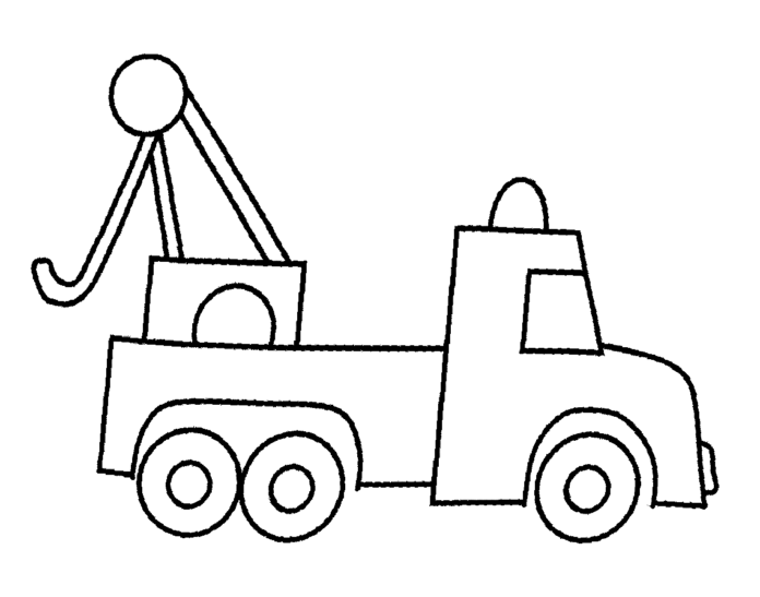 Vehicle towing car printable picture