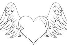 heart for mummy printable picture