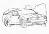 sportig Ford Mustang bild att skriva ut
