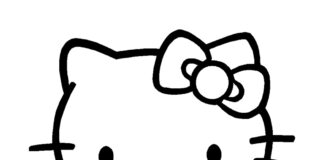 obrázok Hello Kitty na vytlačenie