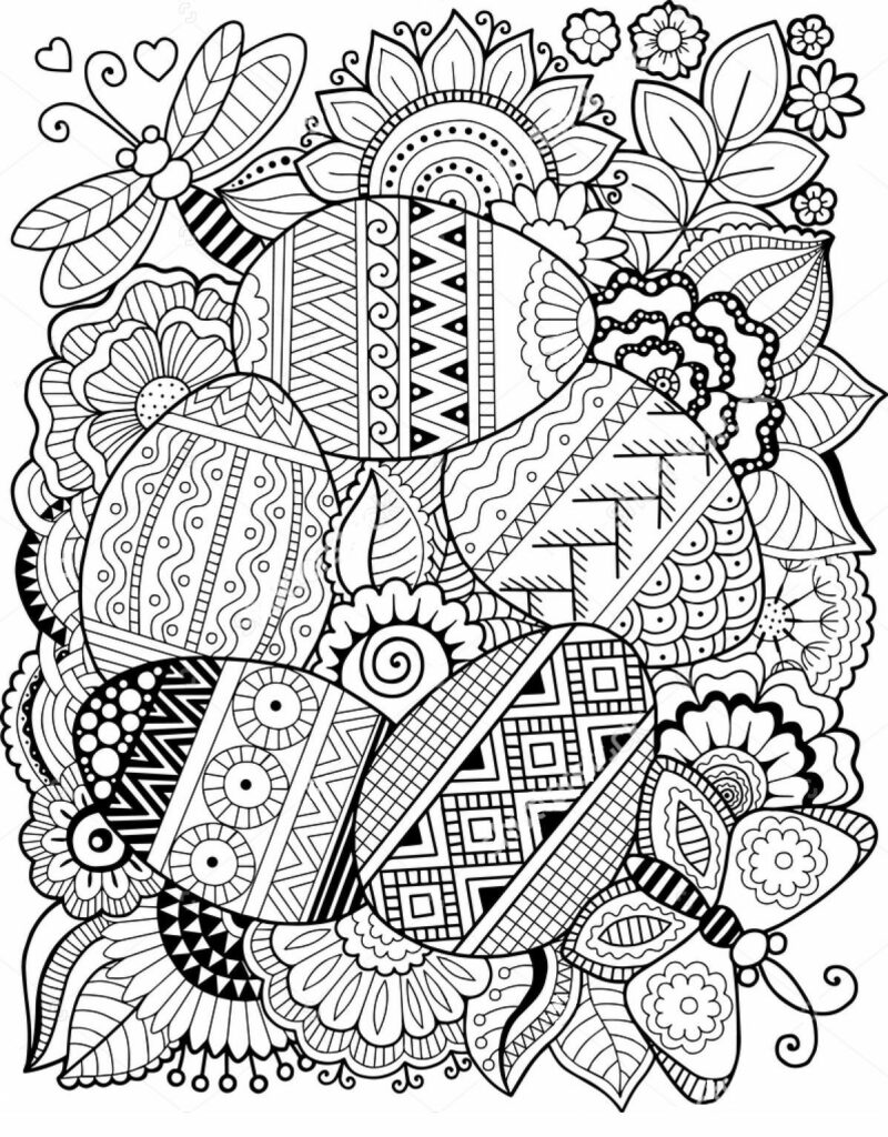 Easter Mandala Egg Coloring Book To Print And Online