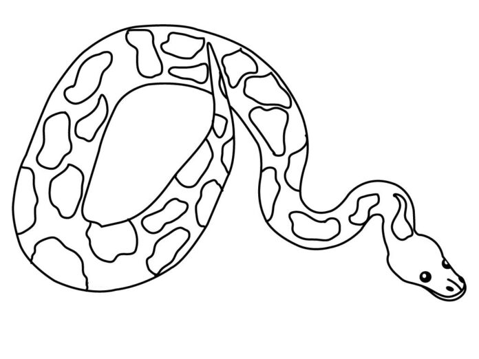 imagen imprimible de la serpiente manchada