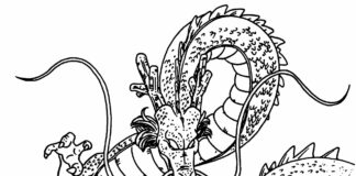 dragon ball snake billede til udskrivning