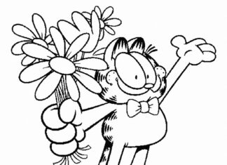 Garfield nyomtatható kép